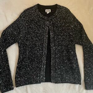 NWOT Future Collective black sequined cardigan